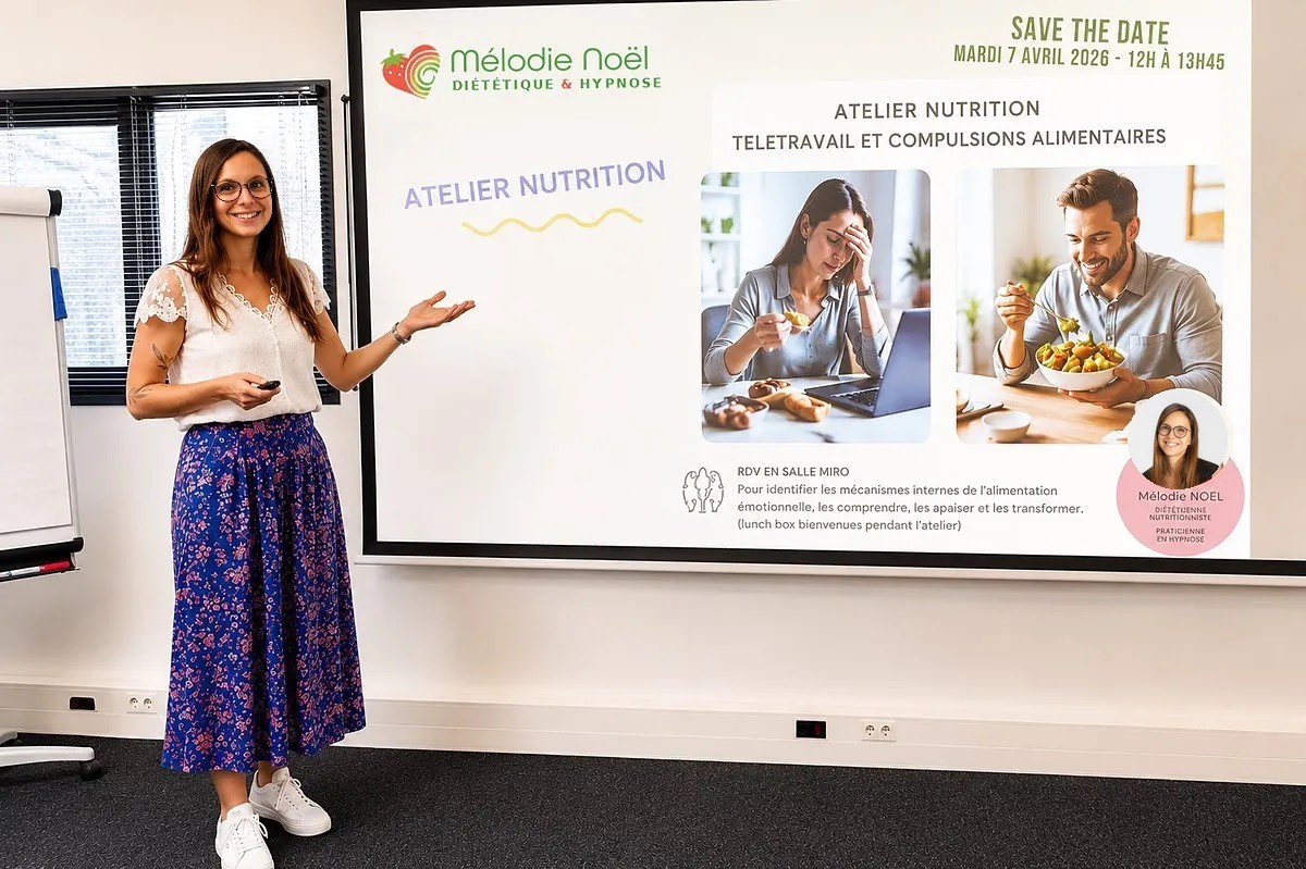 Mélodie Noël anime un atelier nutrition en entreprise