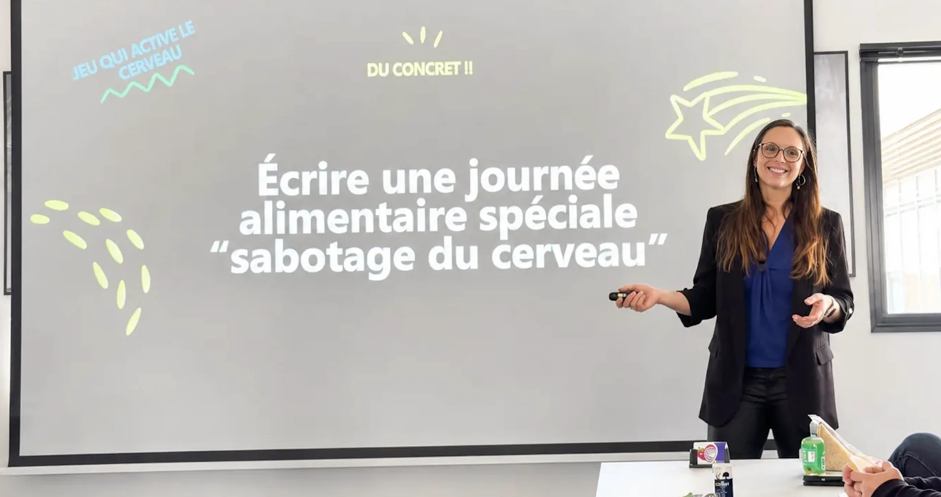 Mélodie Noël anime un atelier nutrition en entreprise